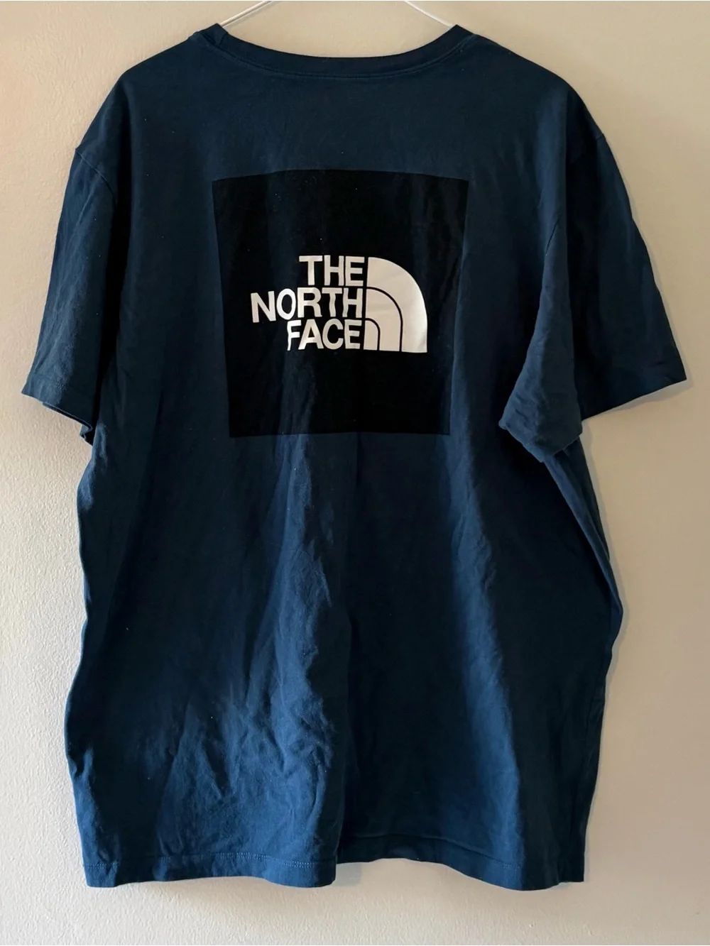 The North Face Classic Fit Box Half Dome Blue On Blue White Tee T-Shirt- Mens XL